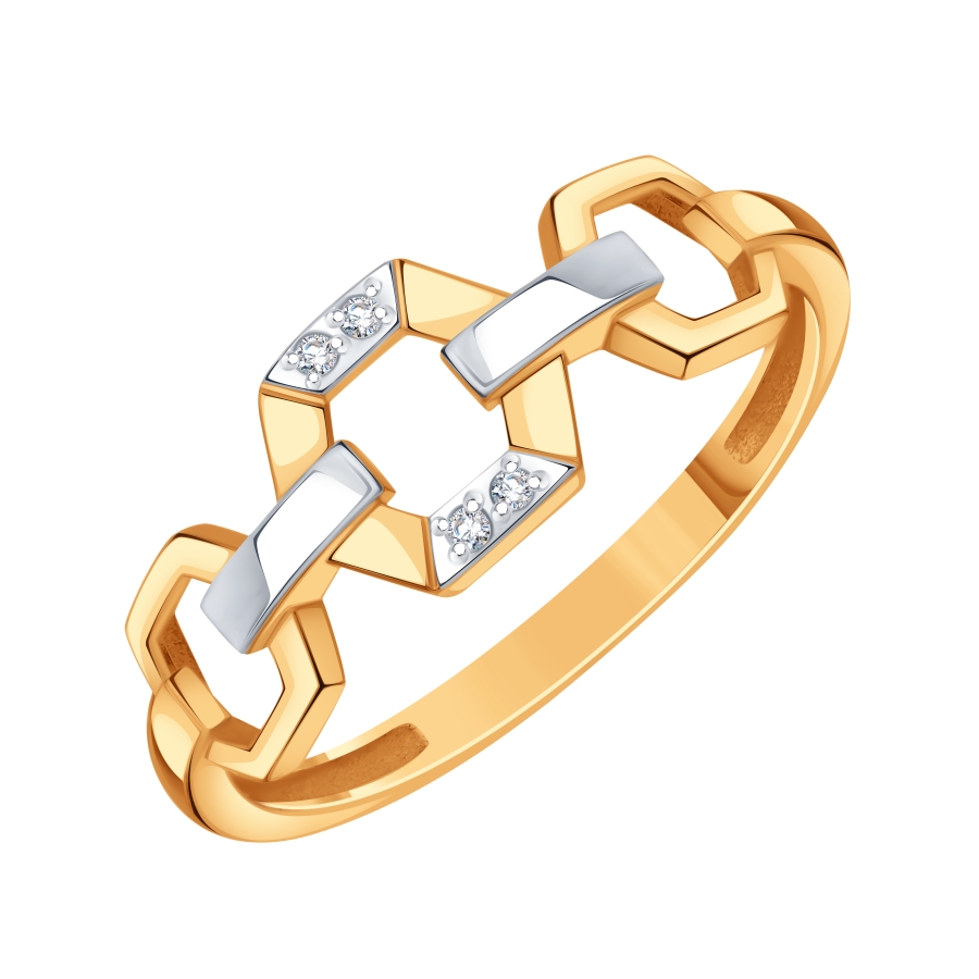 Кольцо с бриллиантами (Т14101Б837)