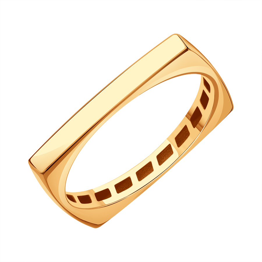 Кольцо обручальное из красного золота, 2 мм (Т10001Б548)