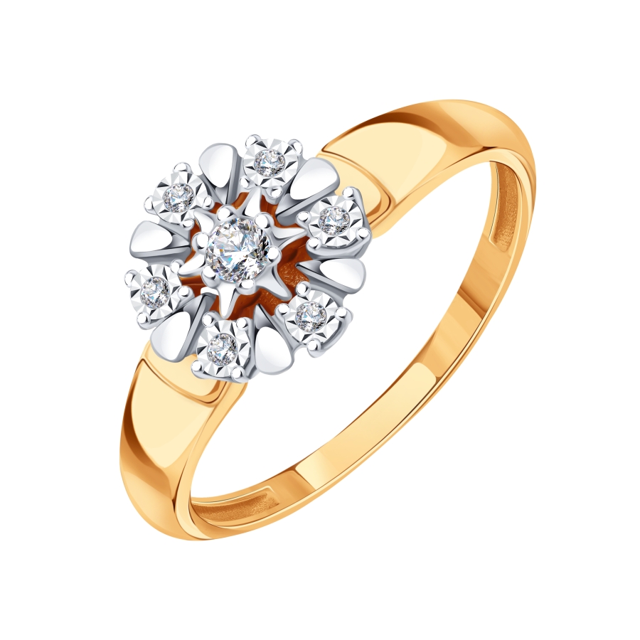 Кольцо с бриллиантами (Т13561Б410)