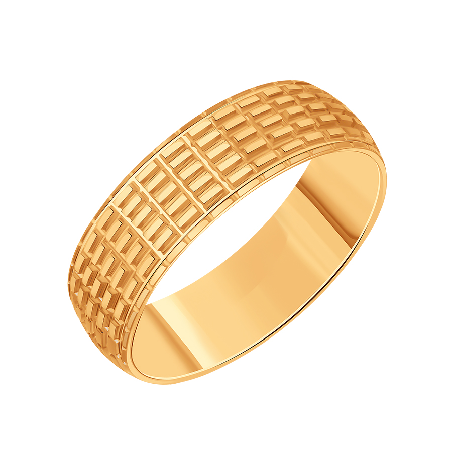 Кольцо обручальное из красного золота, 6 мм (Т10061Б530)